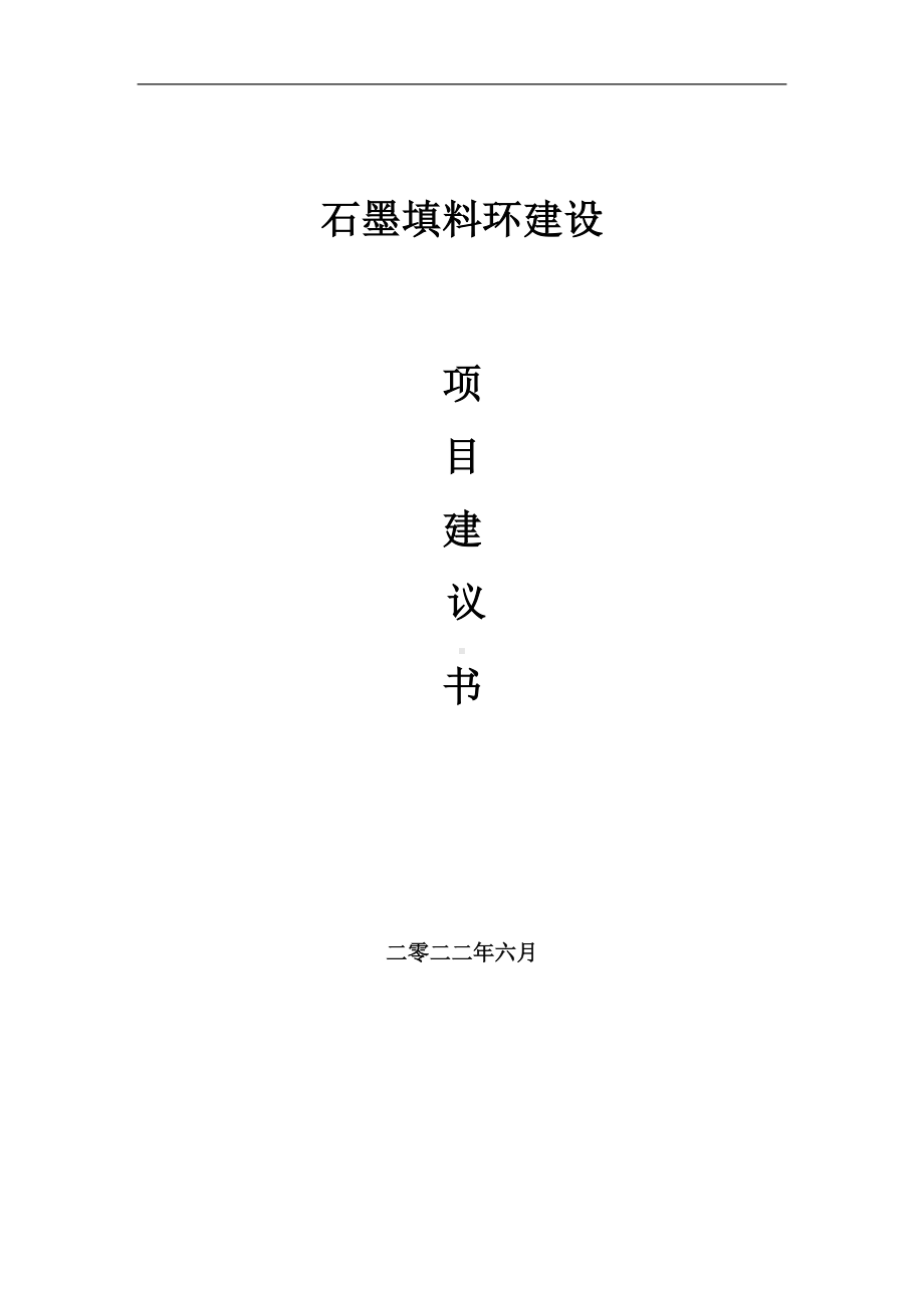 石墨填料环项目建议书（写作模板）.doc_第1页