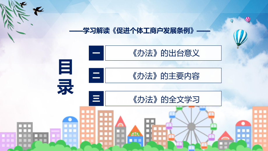 贯彻落实促进个体工商户发展条例清新风2022年新制订《促进个体工商户发展条例》课件.pptx_第3页