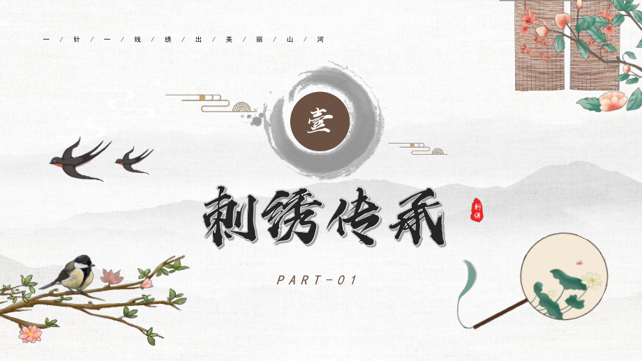 刺绣传承PPT一针一线绣出美丽山河PPT课件.pptx_第3页