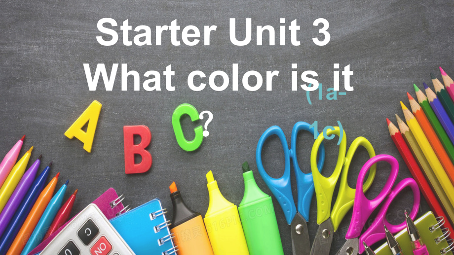 Starter Unit 3 What color is it？（1a-1c）（ppt课件+音频+视频）-2022新人教新目标版七年级上册《英语》.rar