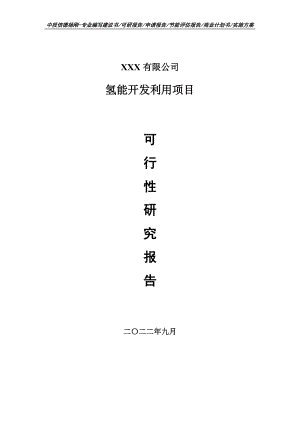 氢能开发利用项目可行性研究报告建议书.doc