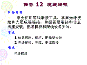 任务12-缆线端接课件.ppt