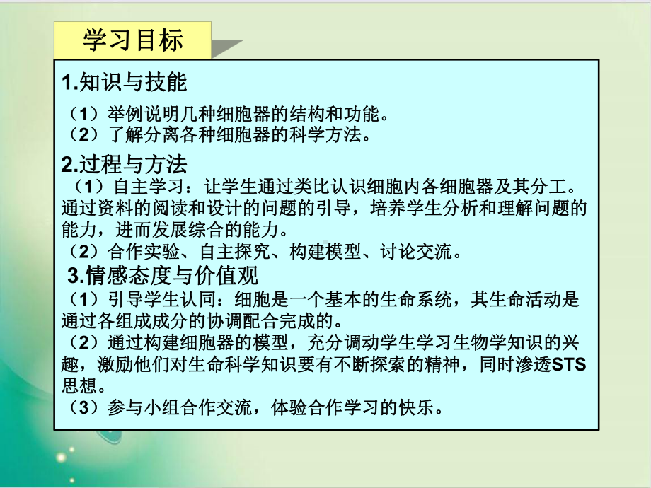 人教版《细胞器──系统内的分工合作-》课件1.ppt_第3页