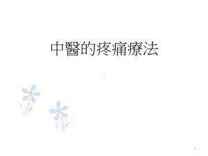 中医的疼痛疗法课件.ppt