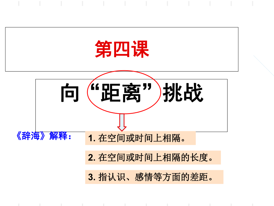 人民版必修三专题七第四课向距离挑战课件(共30张).ppt_第1页