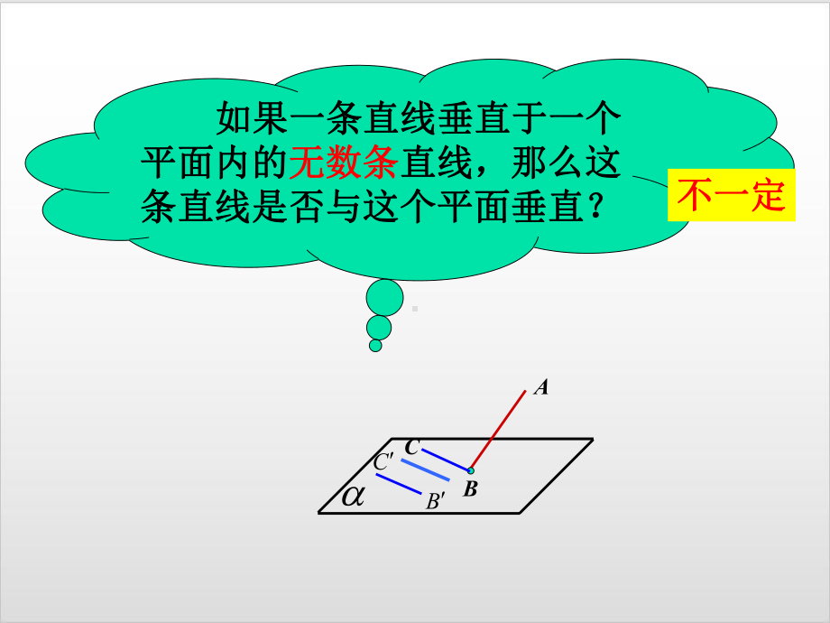 人教新课标B版《直线与平面垂直》优秀课件2.ppt_第3页