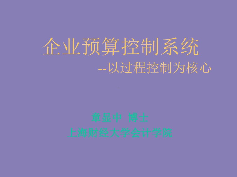 企业预算控制系统(新)课件.ppt_第1页