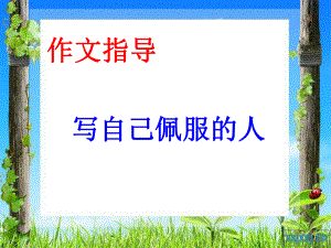 习作指导《我最敬佩的一个人》课件.ppt