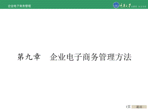 企业电子商务管理第9章-企业电子商务管理方法课件.ppt