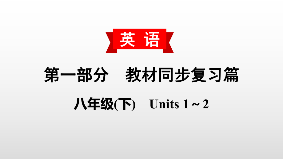 中考英语教材复习课件：八(下)-Units-1～2.pptx_第1页