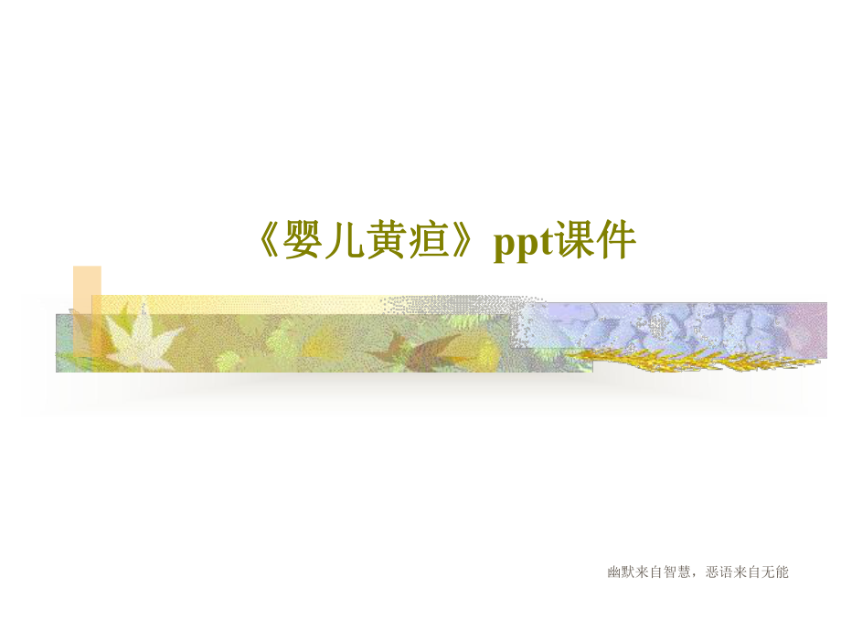 《婴儿黄疸》课件共50页.ppt_第1页