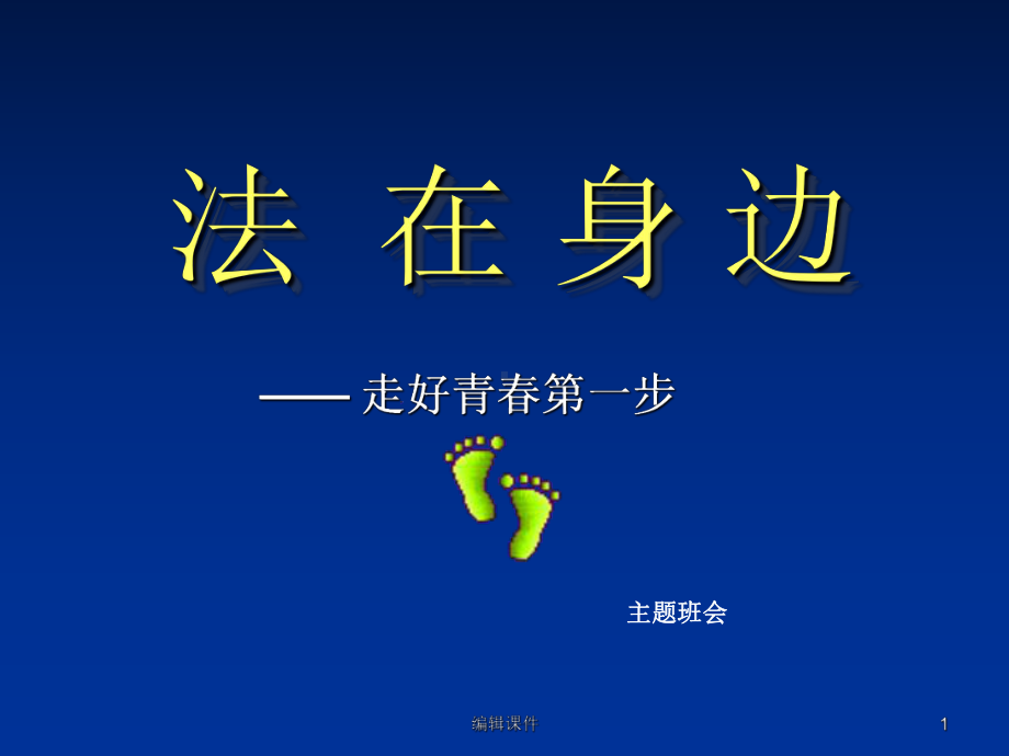 中学法制教育主题班会课件.ppt_第1页