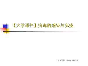 （大学课件）病毒的感染与免疫共39页.ppt