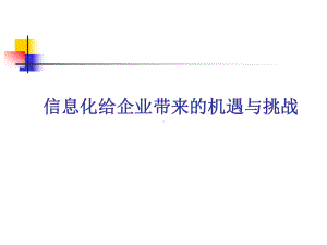 企业信息化下的机遇与挑战(-51张)课件.ppt