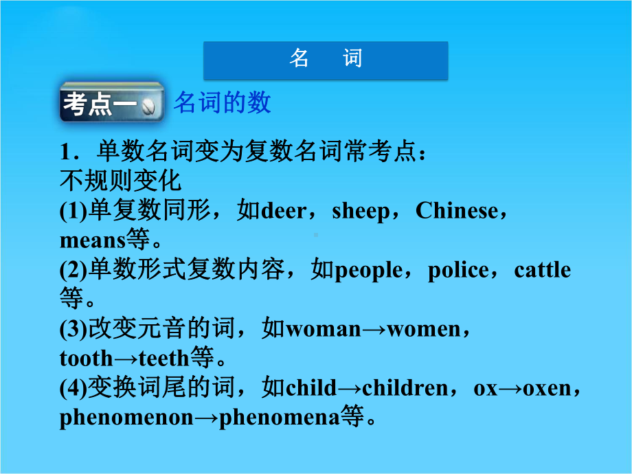 优化方案高考英语总复习(人教版浙江专用)课件语法专项训练(一).ppt_第3页