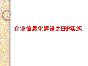 企业信息化建设之ERP实施课件.ppt