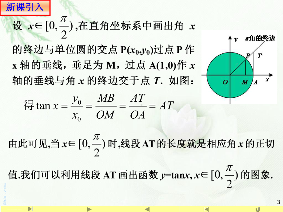 人教版高中数学新教材必修第一册课件：正切函数的图象及性质.ppt_第3页