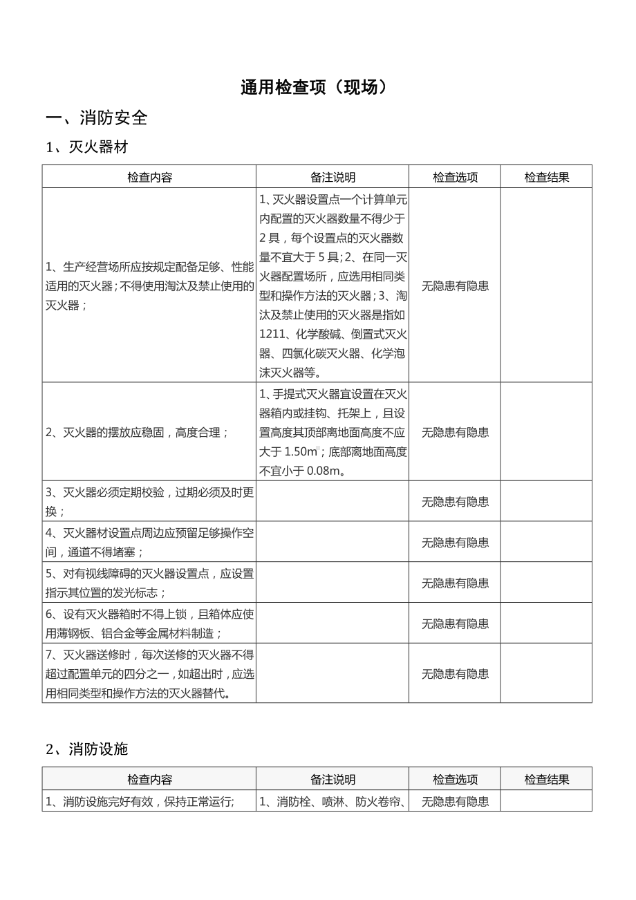 安全生产隐患排查检查表参考模板范本.docx_第3页