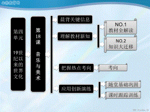 历史岳麓版必修ⅲ第18课-音乐与美术-课件.ppt