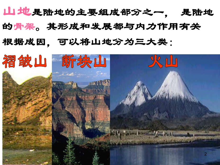 山地的形成(讲课)教学课件.ppt_第2页