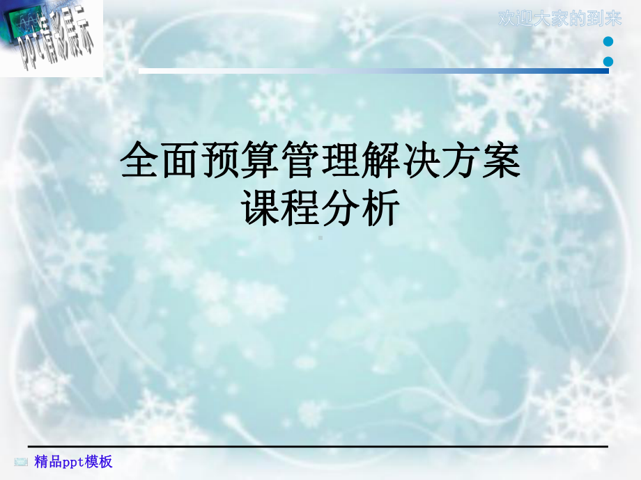 全面预算管理解决方案课程分析课件.ppt_第1页