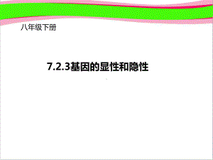 基因的显性和隐性公开课课件.ppt