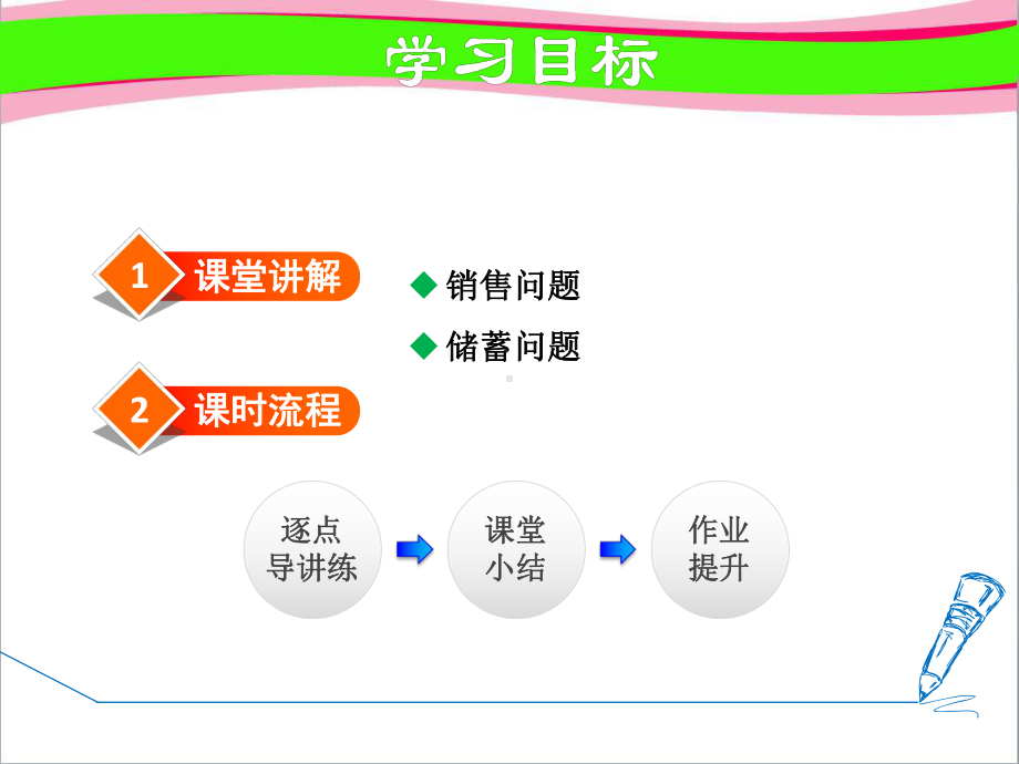 利用一元一次方程解销售问题和储蓄问题-优质-公开课课件.ppt_第2页