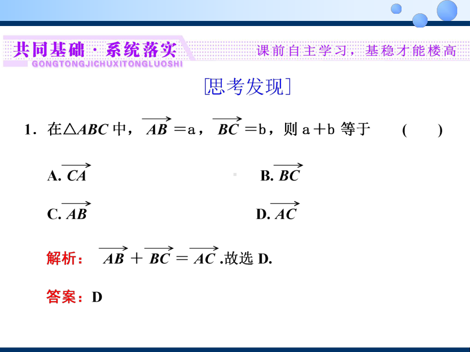 向量的加法运算（新教材）人教A版高中数学必修第二册课件.ppt_第3页