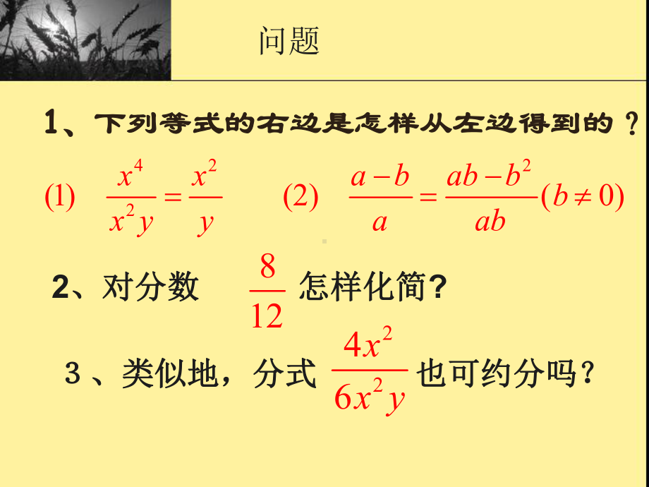 分式的约分-课件-苏科版.ppt_第2页