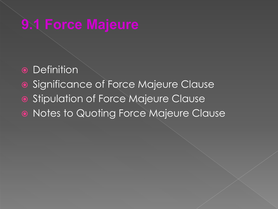 国际贸易实务双语教程Chapter-9-Force-Majeure-and-Arbitration-in-International-Trade[精]课件.ppt_第3页