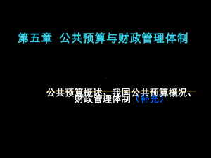 公共预算与财政管理体制课件.ppt