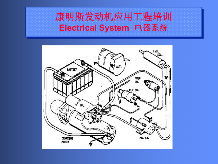 康明斯发动机应用工程培训-电器系统课件.ppt_第1页