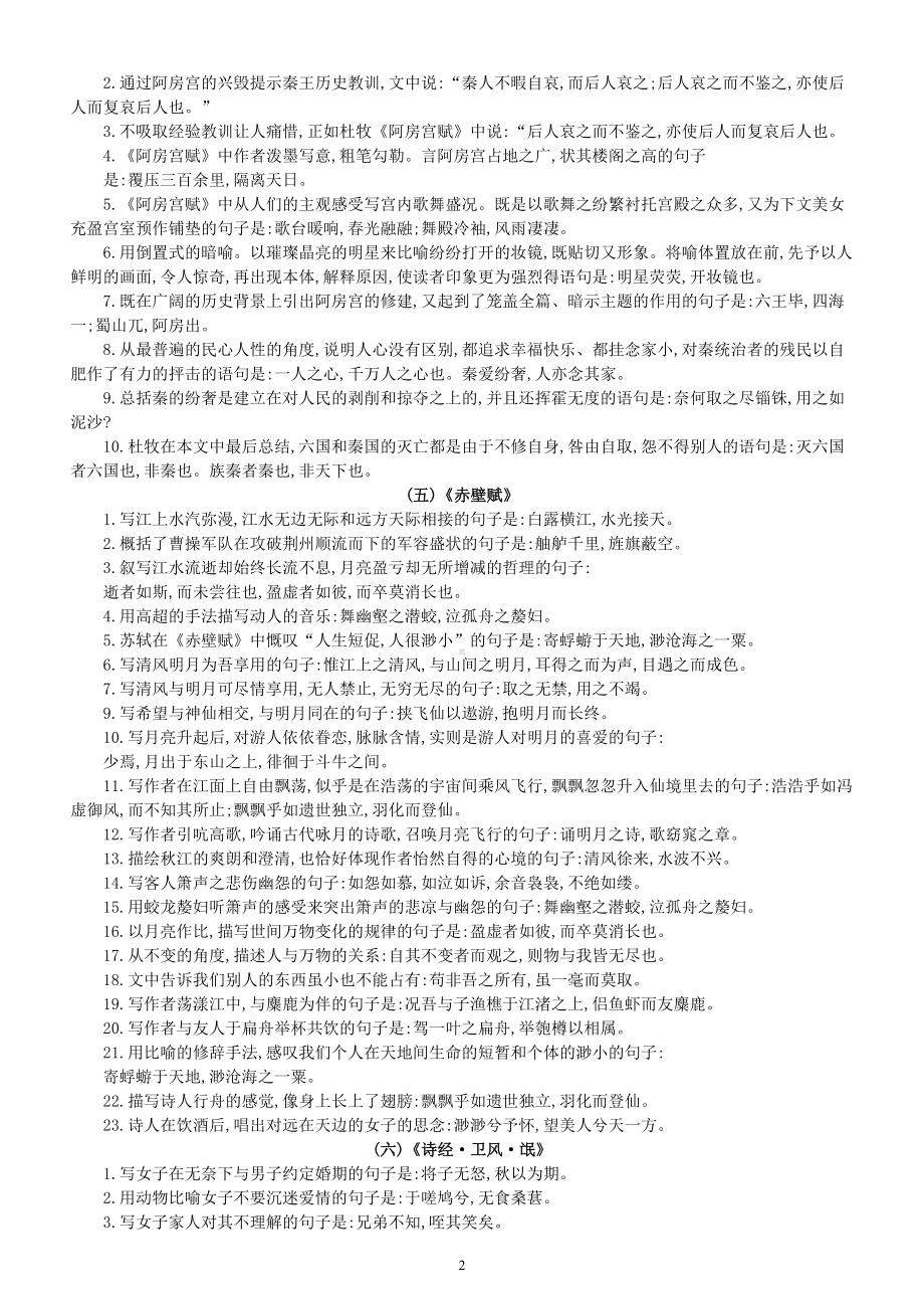 高中语文高考必备古诗词默写填空材料（共8篇）.doc_第2页