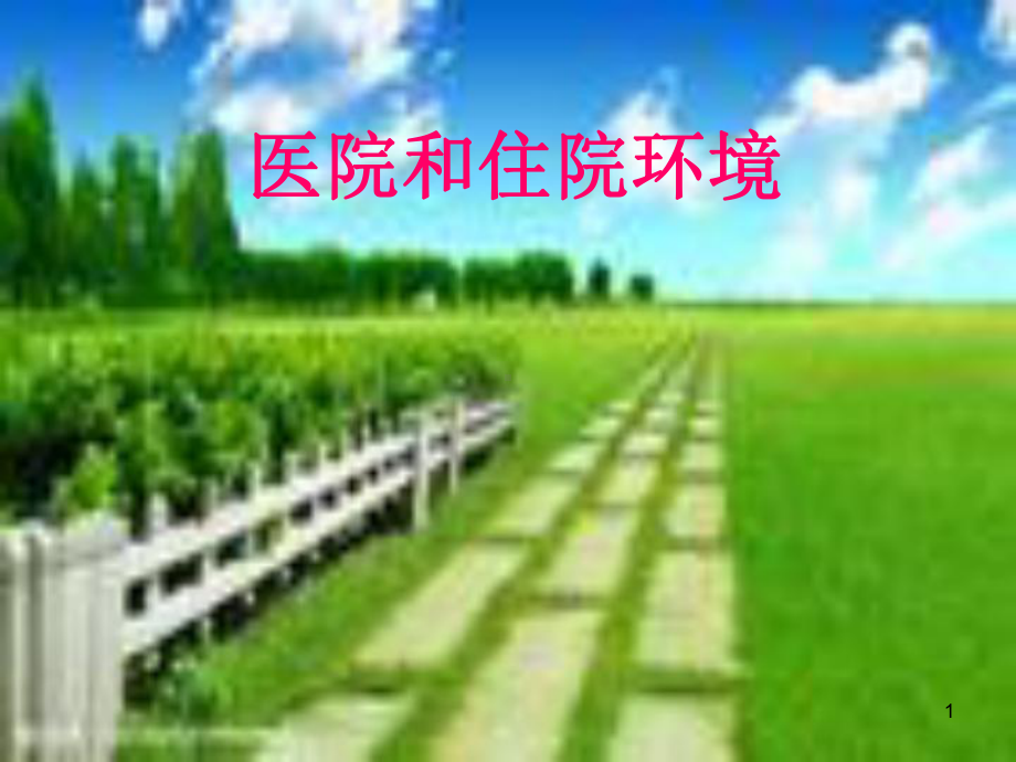 医院和住院环境课件.ppt_第1页