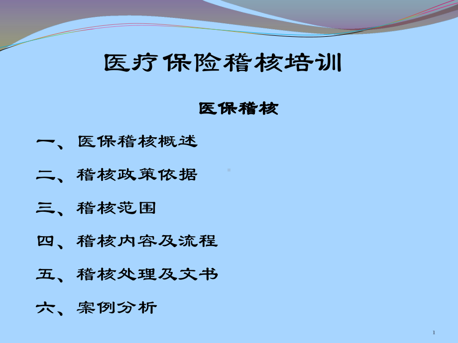 医保稽核培训参考课件.ppt_第1页