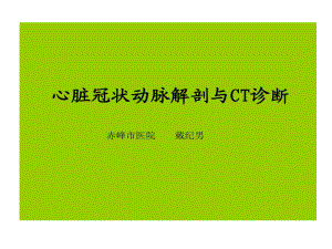 冠脉解剖和CT诊断57张课件.ppt