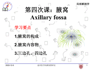 局部解剖学4-腋窝课件.ppt