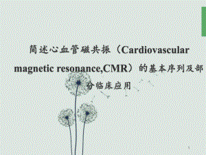 心脏MR检查及应用课件.pptx