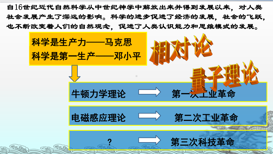 岳麓版高中历史必修三教学课件-第25课-现代科学革命-17.pptx_第1页