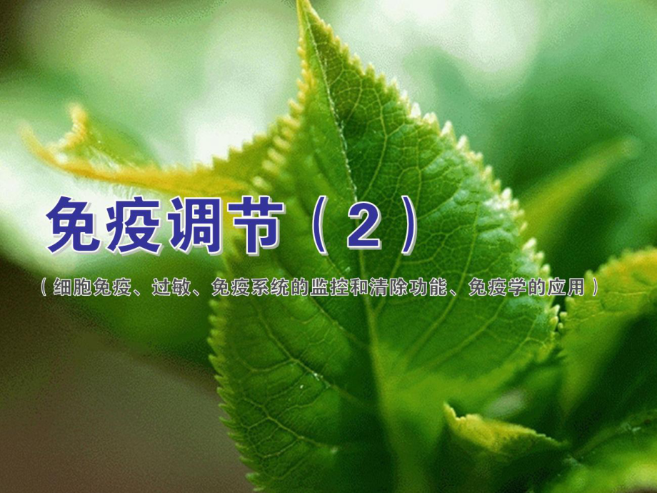 免疫调节2(课件).ppt_第2页