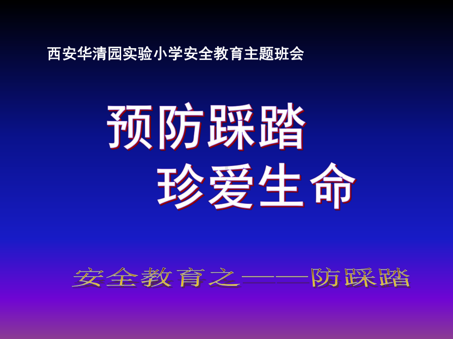 小学防踩踏安全教育课件.ppt_第1页