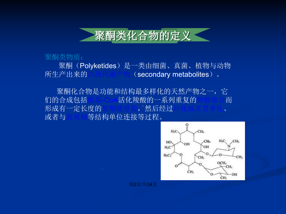 利用聚酮类生物合成研发新抗生素的进展学习教案课件.pptx_第3页