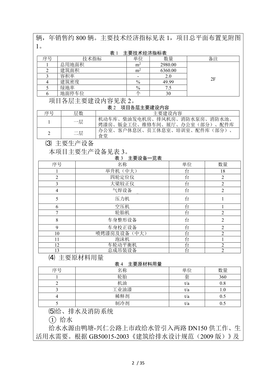 奔驰4S店修建项目环境影响报告书参考模板范本.doc_第2页