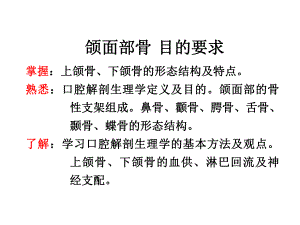 口腔解剖学颌面部骨课件.ppt