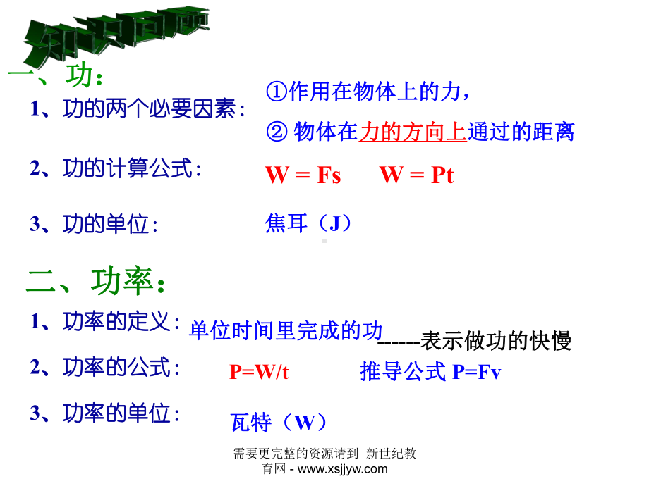 功和功率的计算课件.ppt_第2页