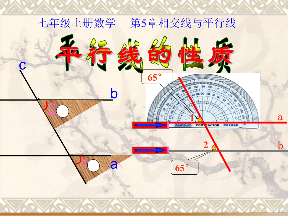 初中数学《平行线的性质》课件北师大版2.pptx_第1页