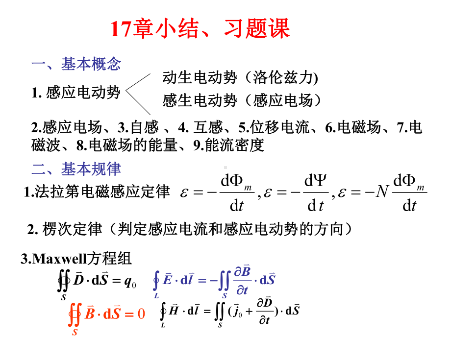 变化的电磁场习题课课件.ppt_第1页