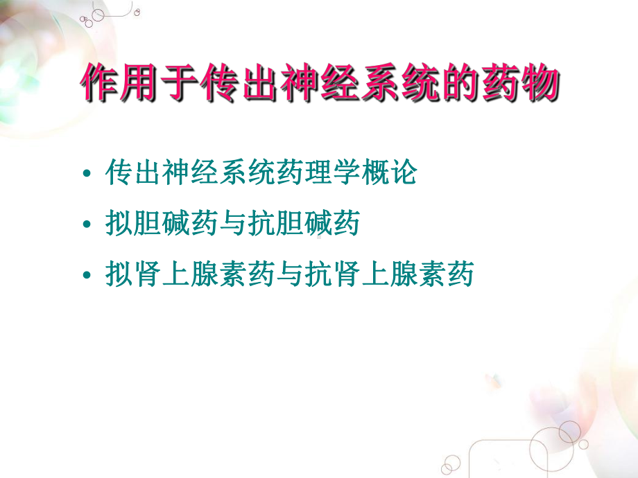 六拟胆碱药与抗胆碱药制剂课件.ppt_第1页