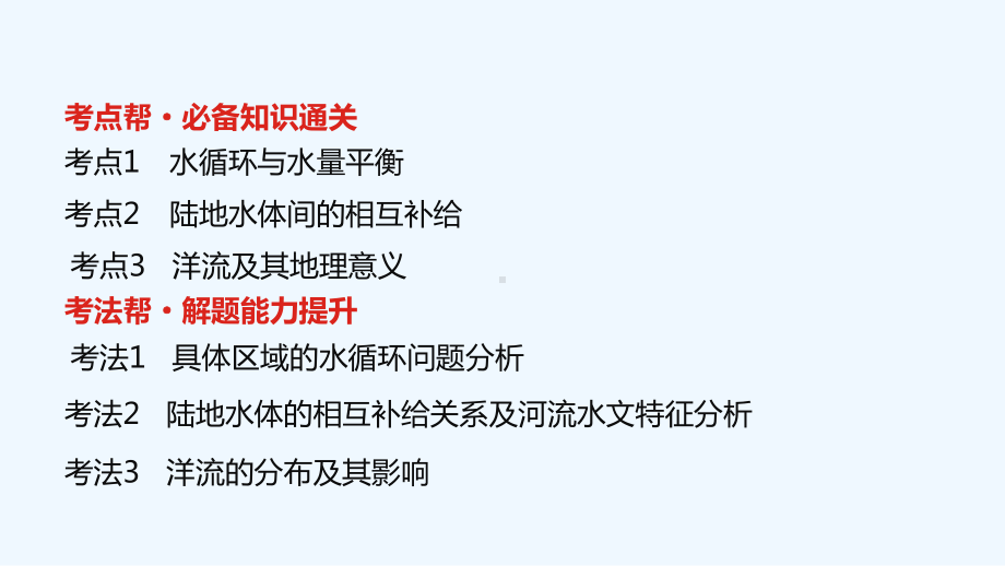 全国版2022高考地理一轮复习四单元地球上的水课件.ppt_第2页