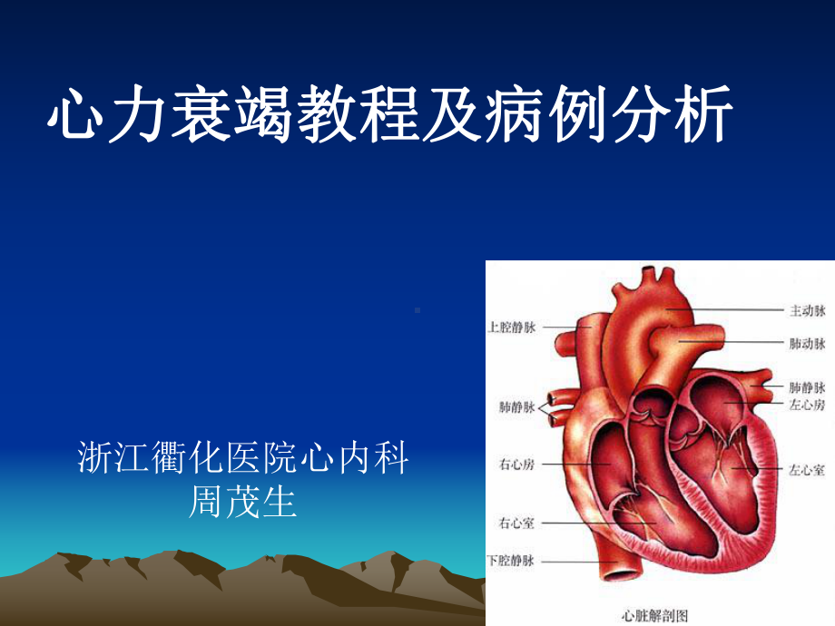 心力衰竭教程和病例分析1课件.ppt_第1页